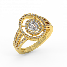 18K Gold Diamond Ring