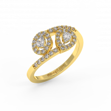 18K Gold Diamond Ring