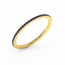 18K Gold Sapphire Ring