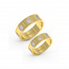 18K Gold Wedding Rings