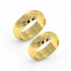 18K Gold Wedding Rings