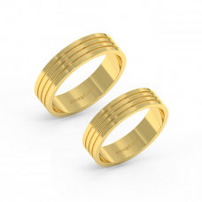 18K Gold Wedding Rings