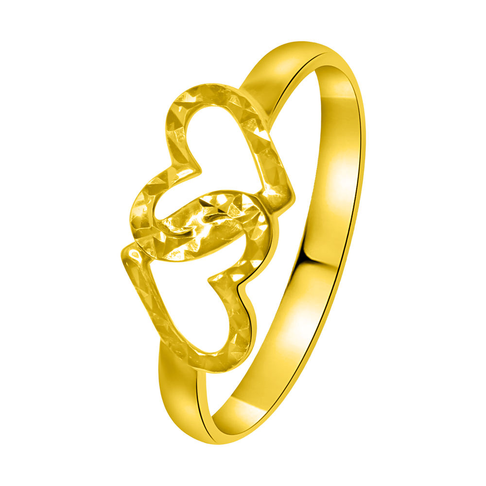 Anmol Floret Trio Motif Large Ring in 21K Yellow Gold