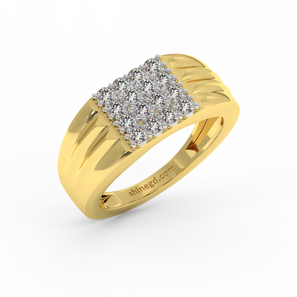 18K Gold Diamond Ring