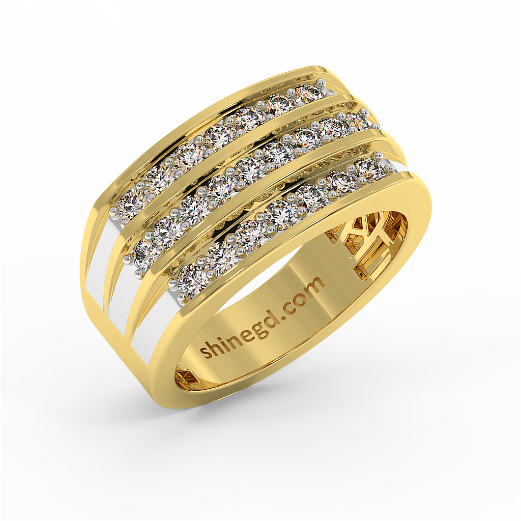 18K Gold Diamond Ring