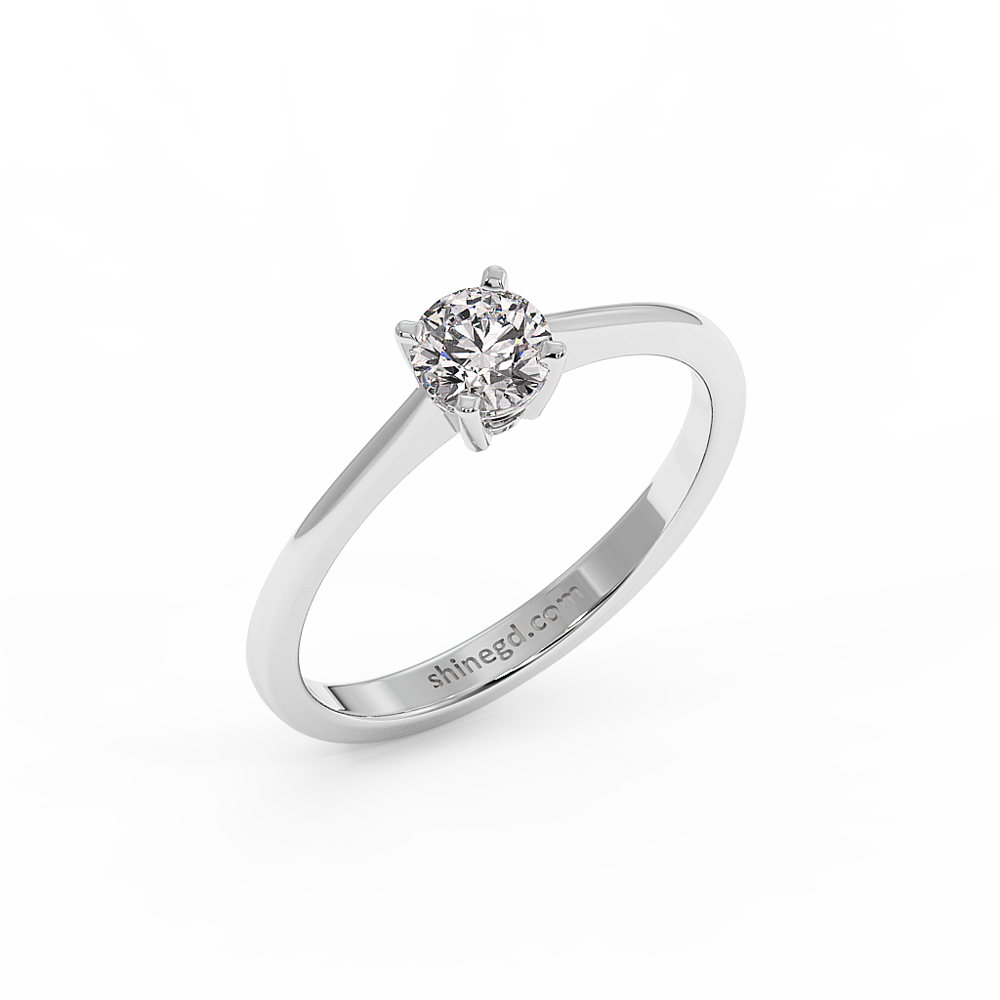 Platinum Diamond Solitaire Ring