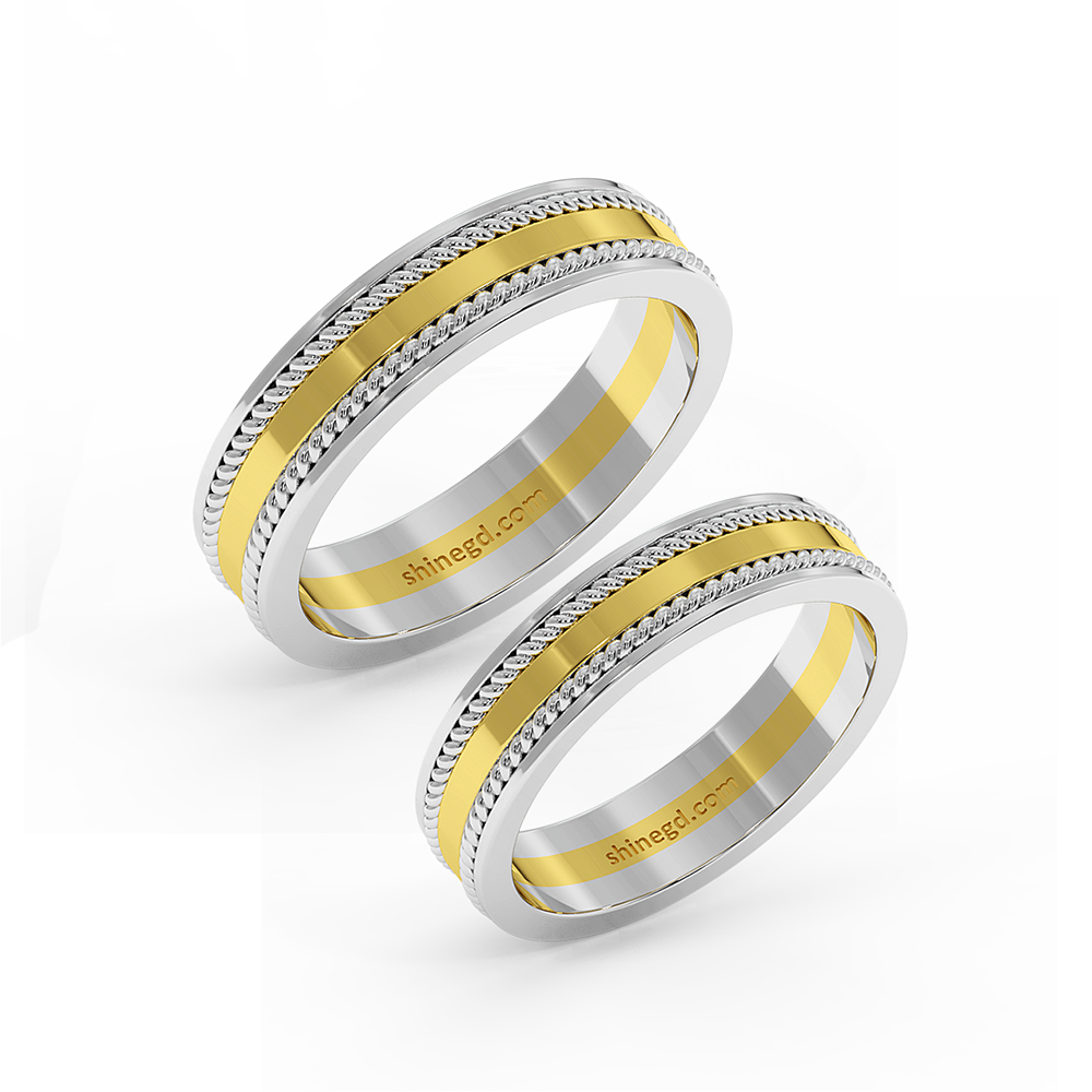 18K Gold Wedding Rings